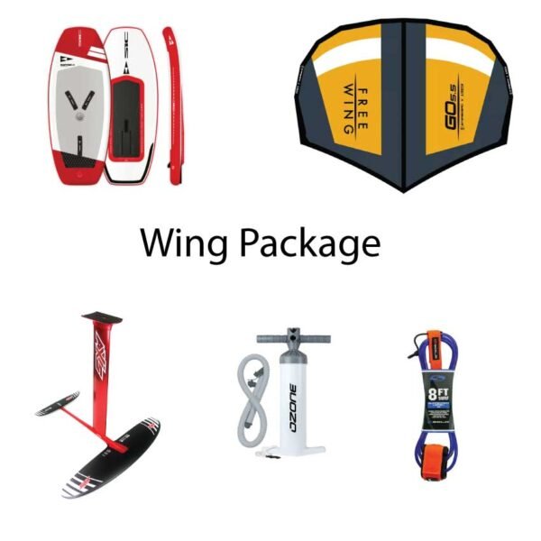 Wingfoil Package with Inflatable Wingfoil Board SES Axis Foil & Airush Freewing